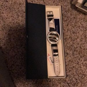 Dooney & Bourke black and silver watch